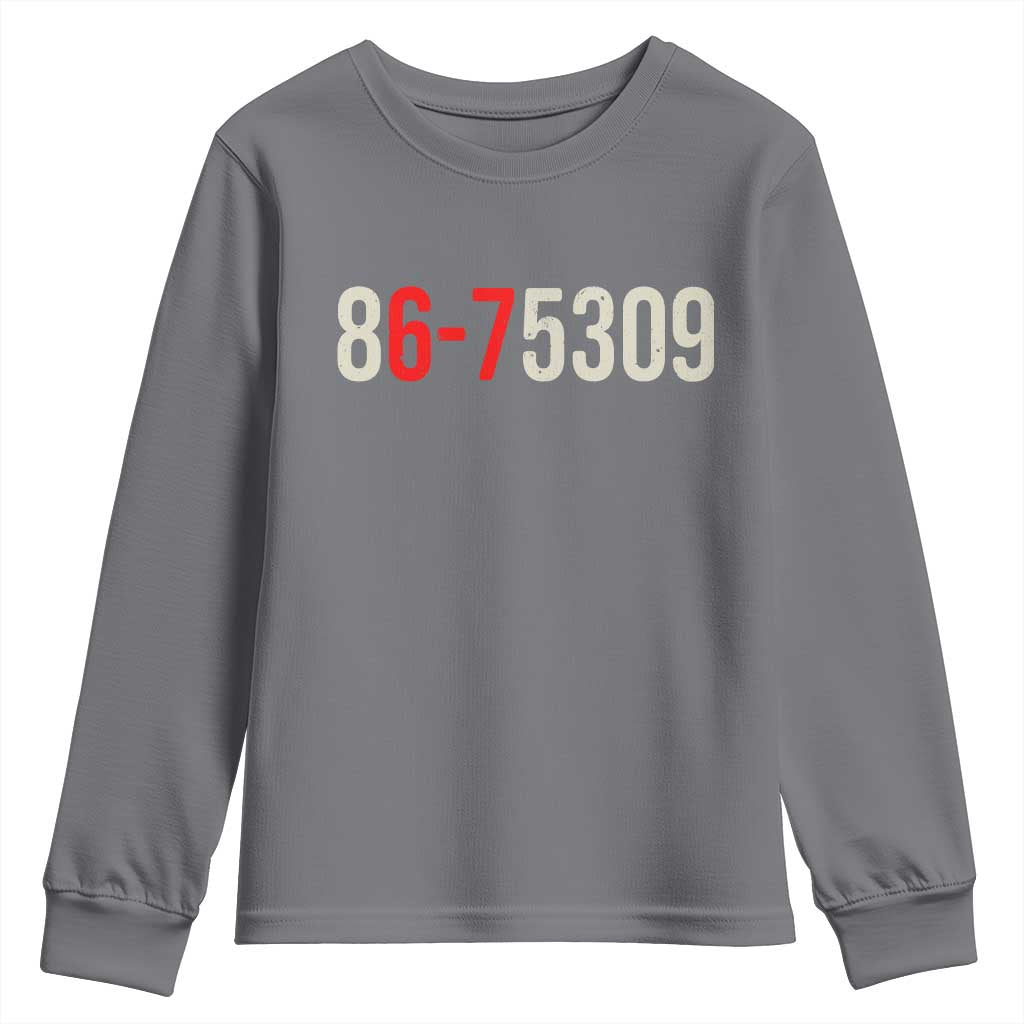 67 Six Seven Meme Youth Sweatshirt Vintage 80s Music 8675309 Jenny - Wonder Print Shop