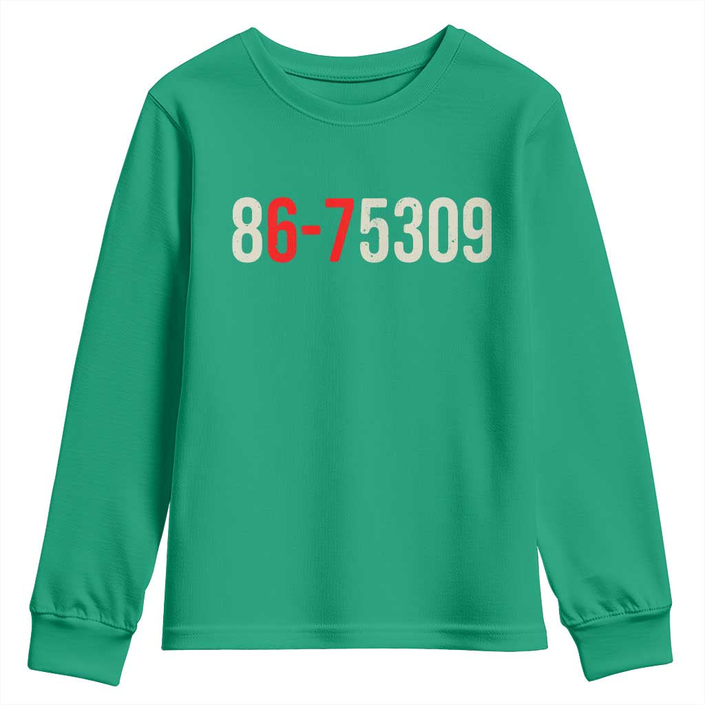 67 Six Seven Meme Youth Sweatshirt Vintage 80s Music 8675309 Jenny - Wonder Print Shop