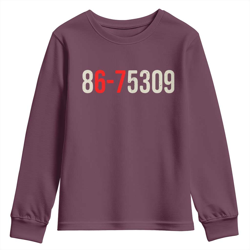 67 Six Seven Meme Youth Sweatshirt Vintage 80s Music 8675309 Jenny - Wonder Print Shop