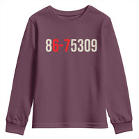 67 Six Seven Meme Youth Sweatshirt Vintage 80s Music 8675309 Jenny - Wonder Print Shop
