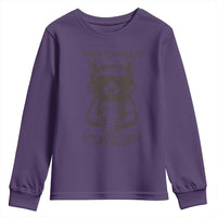 Undiagnosed But Something Aint Right Youth Sweatshirt Funny Racoon Saying - Wonder Print Shop