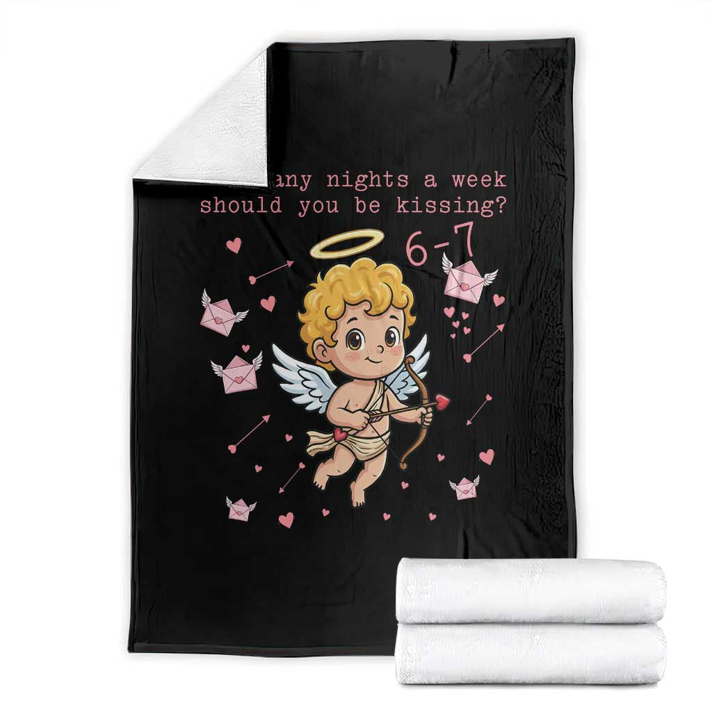 67 Valentine Meme Throw Blanket Funny Six Seven Cupid Saying - Wonder Print Shop
