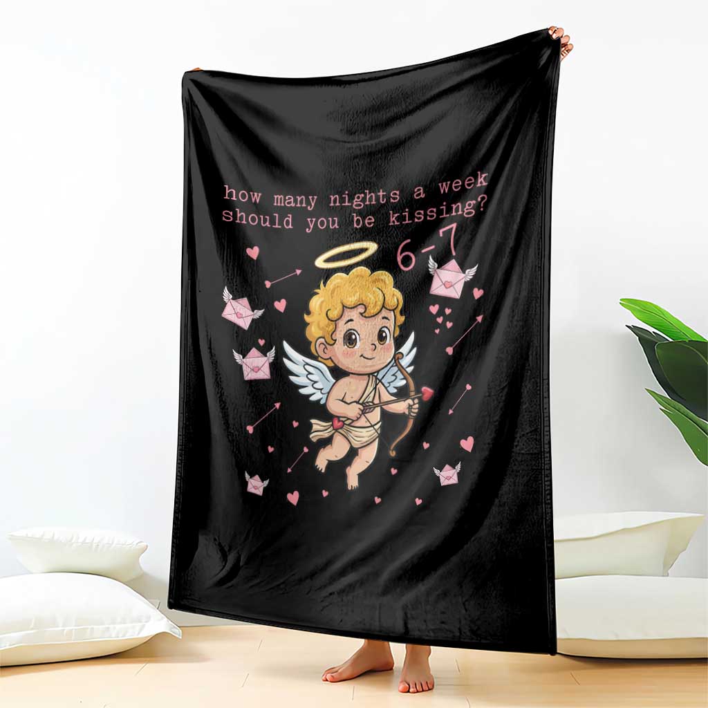 67 Valentine Meme Throw Blanket Funny Six Seven Cupid Saying - Wonder Print Shop