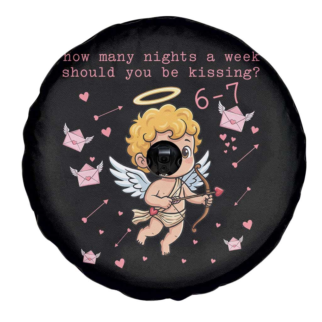 67 Valentine Meme Spare Tire Cover Funny Six Seven Cupid Saying - Wonder Print Shop
