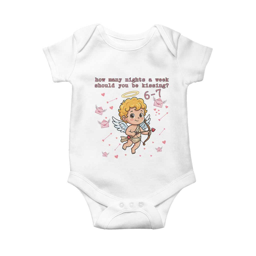 67 Valentine Meme Baby Onesie Funny Six Seven Cupid Saying - Wonder Print Shop