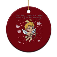 67 Valentine Meme Ceramic Ornament Funny Six Seven Cupid Saying - Wonder Print Shop