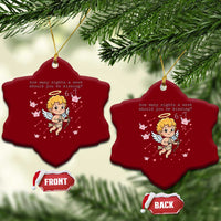 67 Valentine Meme Ceramic Ornament Funny Six Seven Cupid Saying - Wonder Print Shop