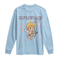 67 Valentine Meme Long Sleeve Shirt Funny Six Seven Cupid Saying - Wonder Print Shop