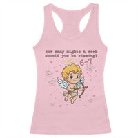 67 Valentine Meme Racerback Tank Top Funny Six Seven Cupid Saying - Wonder Print Shop