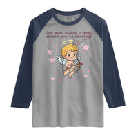 67 Valentine Meme Raglan Shirt Funny Six Seven Cupid Saying - Wonder Print Shop