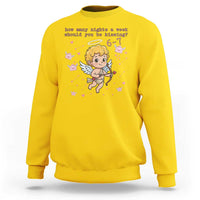 67 Valentine Meme Sweatshirt Funny Six Seven Cupid Saying - Wonder Print Shop