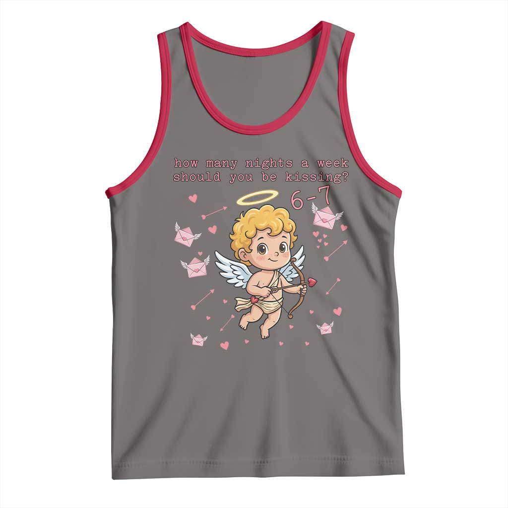 67 Valentine Meme Tank Top Funny Six Seven Cupid Saying - Wonder Print Shop