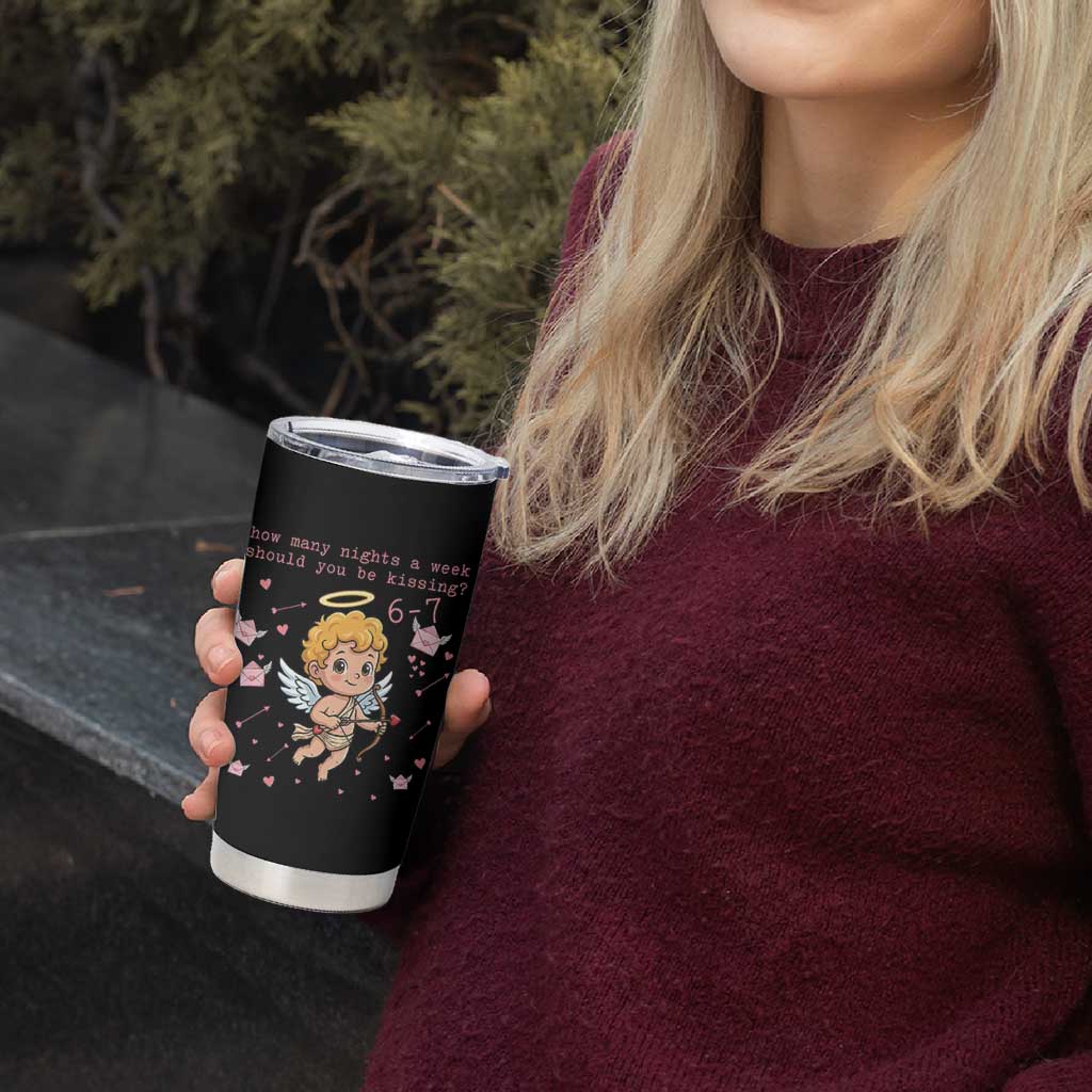 67 Valentine Meme Tumbler Cup Funny Six Seven Cupid Saying - Wonder Print Shop