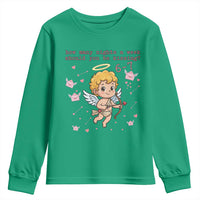 67 Valentine Meme Youth Sweatshirt Funny Six Seven Cupid Saying - Wonder Print Shop