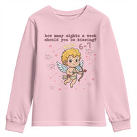 67 Valentine Meme Youth Sweatshirt Funny Six Seven Cupid Saying - Wonder Print Shop