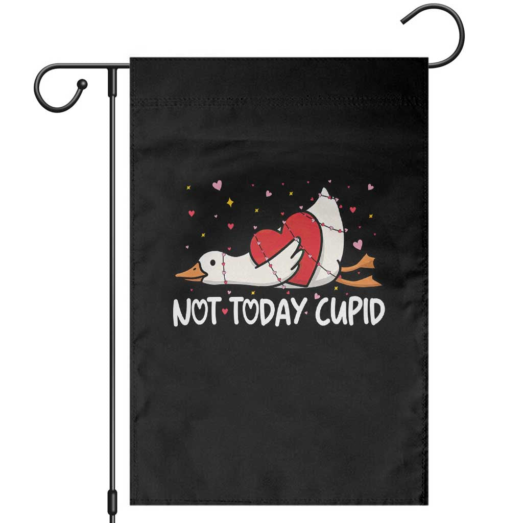 Silly Goose Valentine Garden Flag Not Today Cupid - Wonder Print Shop