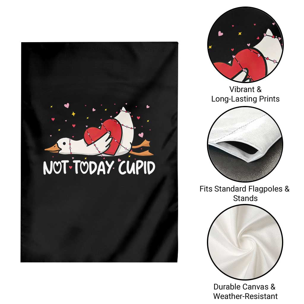Silly Goose Valentine Garden Flag Not Today Cupid - Wonder Print Shop