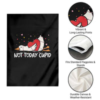Silly Goose Valentine Garden Flag Not Today Cupid - Wonder Print Shop