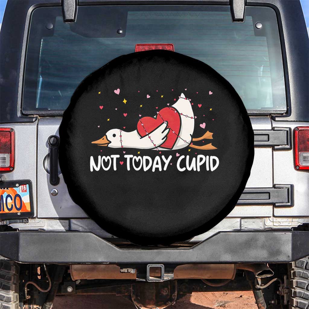 Silly Goose Valentine Spare Tire Cover Not Today Cupid - Wonder Print Shop