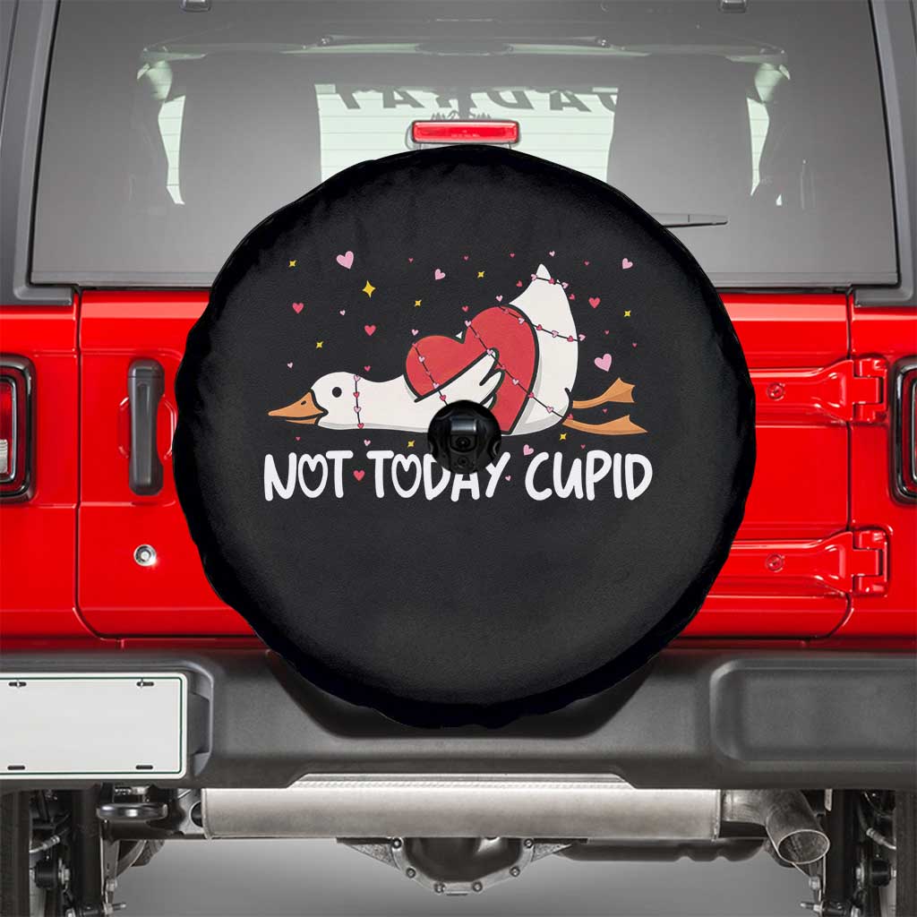 Silly Goose Valentine Spare Tire Cover Not Today Cupid - Wonder Print Shop