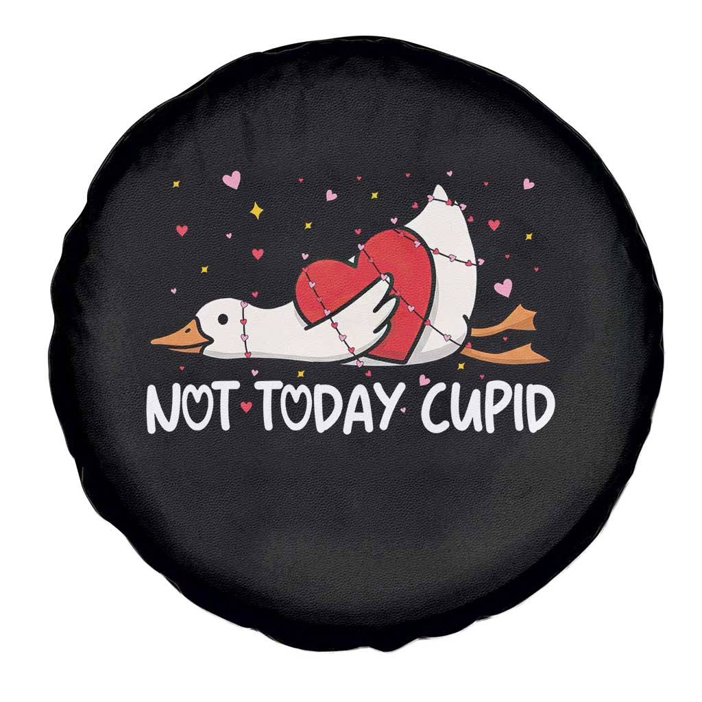 Silly Goose Valentine Spare Tire Cover Not Today Cupid - Wonder Print Shop