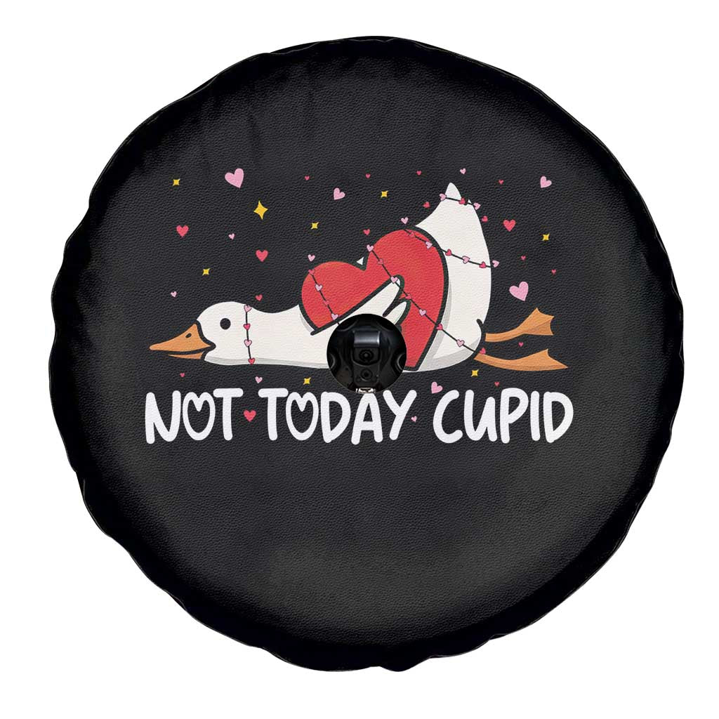 Silly Goose Valentine Spare Tire Cover Not Today Cupid - Wonder Print Shop