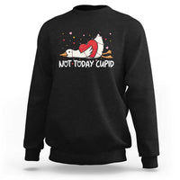 Silly Goose Valentine Sweatshirt Not Today Cupid - Wonder Print Shop