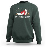 Silly Goose Valentine Sweatshirt Not Today Cupid - Wonder Print Shop