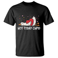 Silly Goose Valentine T Shirt Not Today Cupid - Wonder Print Shop