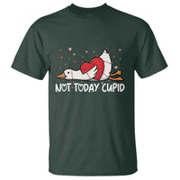 Silly Goose Valentine T Shirt Not Today Cupid - Wonder Print Shop