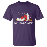 Silly Goose Valentine T Shirt Not Today Cupid - Wonder Print Shop