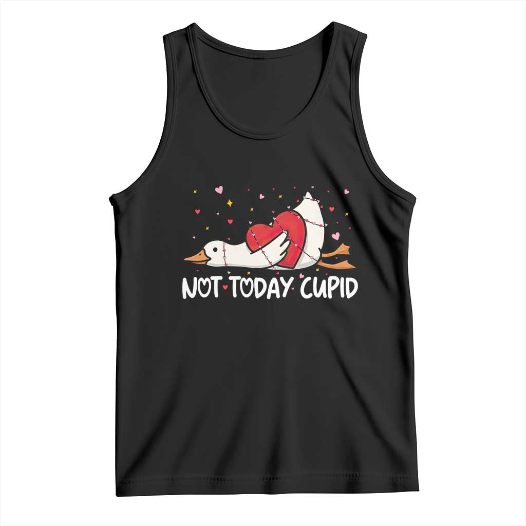 Silly Goose Valentine Tank Top Not Today Cupid - Wonder Print Shop