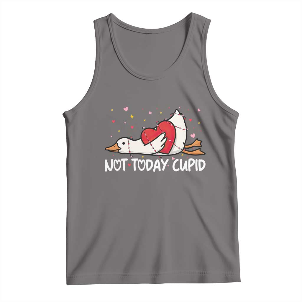 Silly Goose Valentine Tank Top Not Today Cupid - Wonder Print Shop