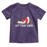 Silly Goose Valentine Toddler T Shirt Not Today Cupid - Wonder Print Shop