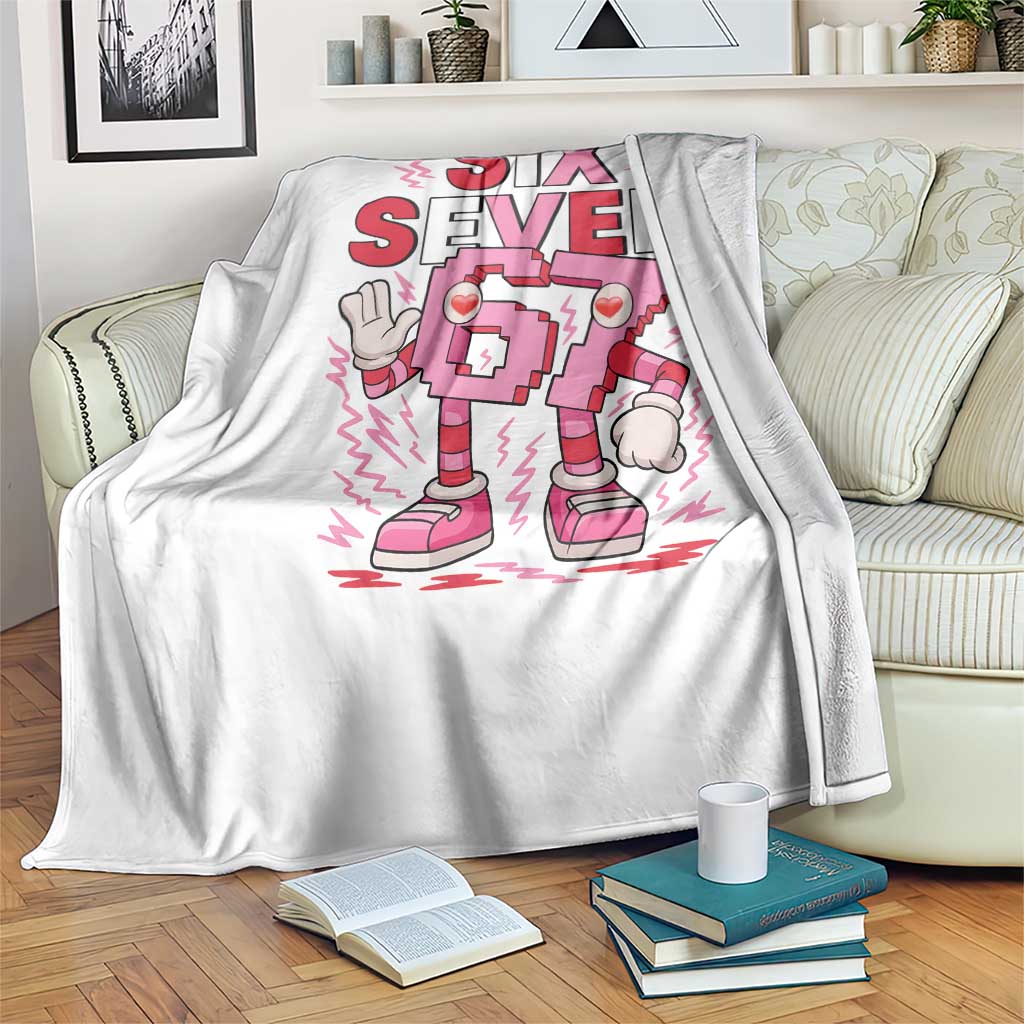 67 Valentines Throw Blanket Funny Six Seven Brainrot Meme