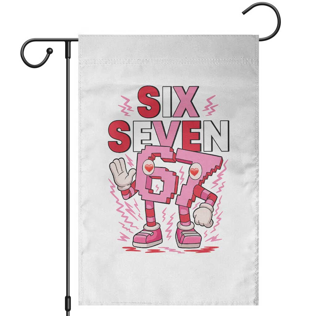 67 Valentines Garden Flag Funny Six Seven Brainrot Meme