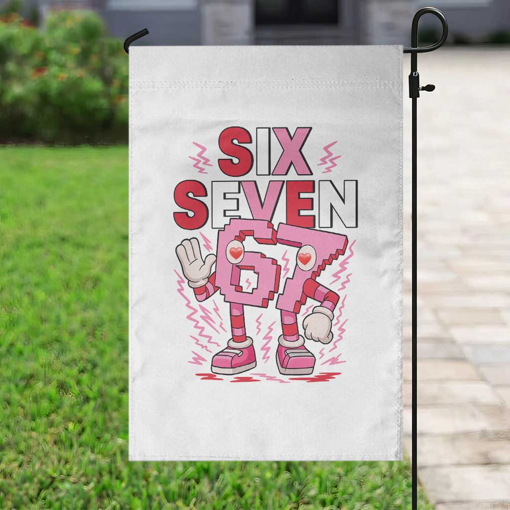 67 Valentines Garden Flag Funny Six Seven Brainrot Meme