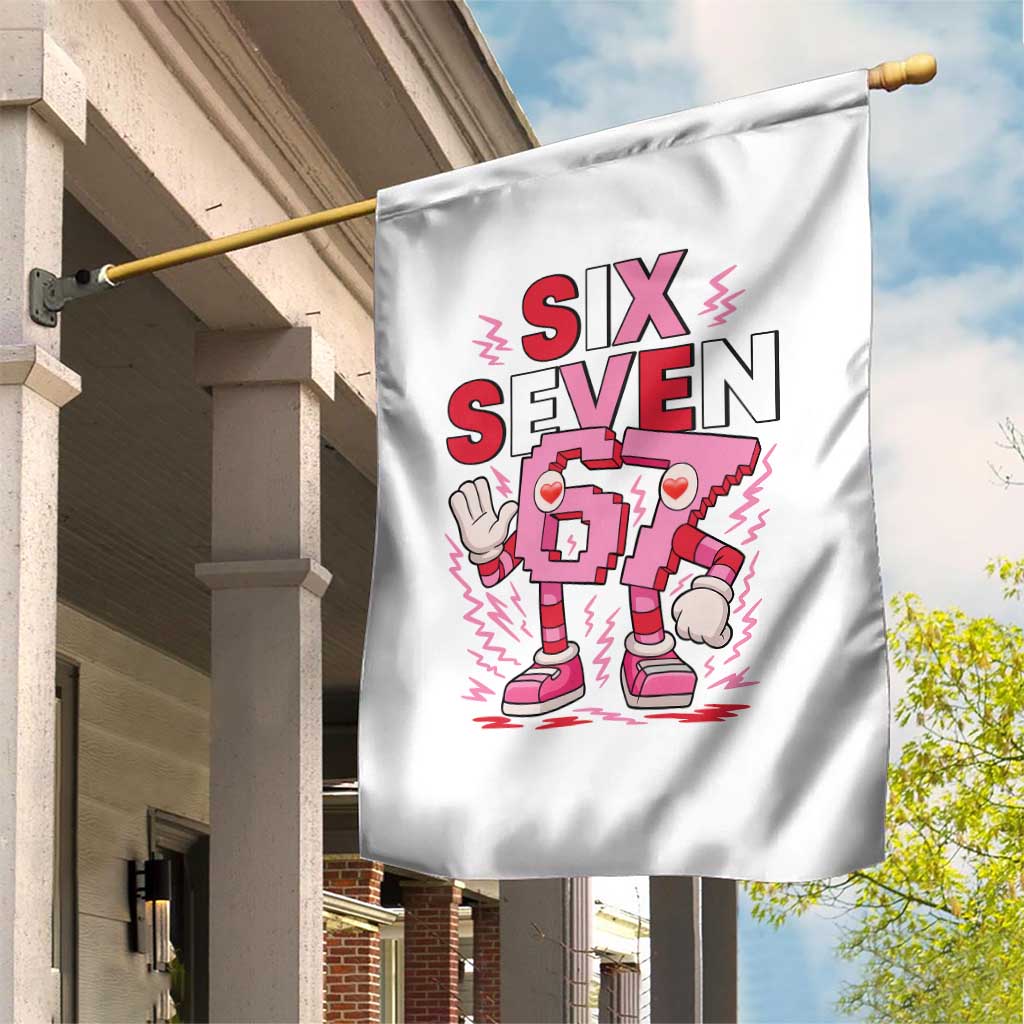 67 Valentines Garden Flag Funny Six Seven Brainrot Meme