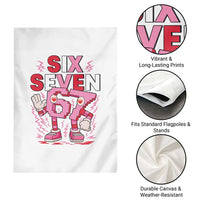67 Valentines Garden Flag Funny Six Seven Brainrot Meme