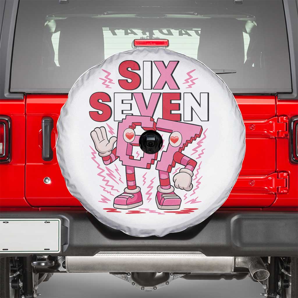 67 Valentines Spare Tire Cover Funny Six Seven Brainrot Meme