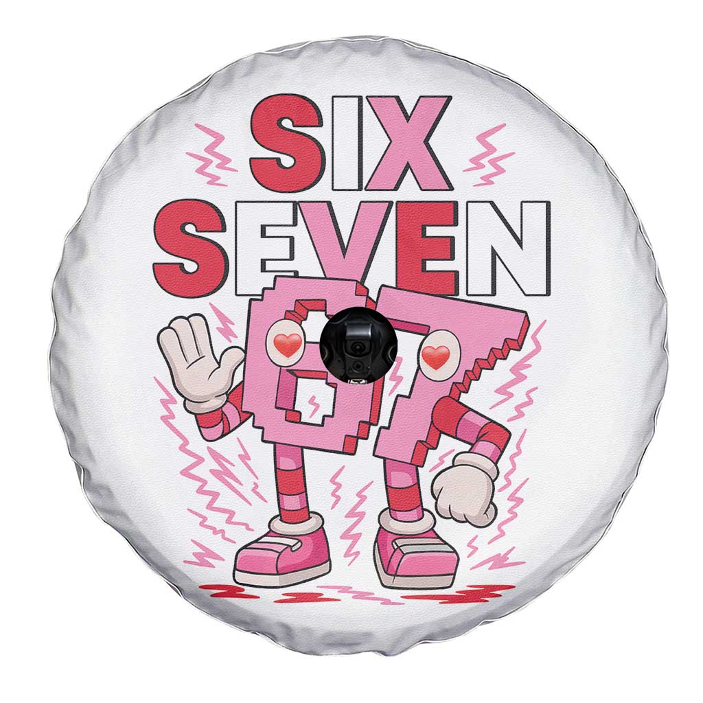 67 Valentines Spare Tire Cover Funny Six Seven Brainrot Meme