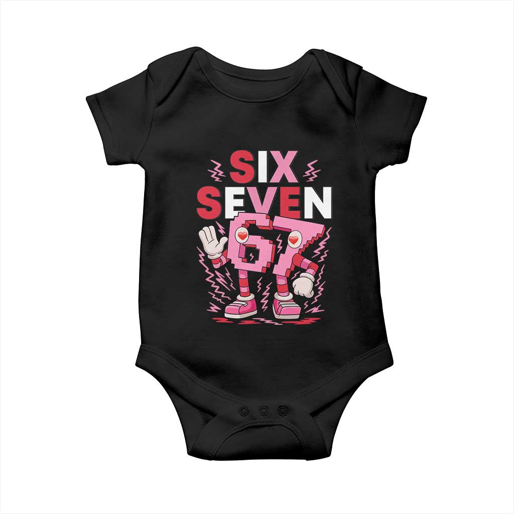 67 Valentines Baby Onesie Funny Six Seven Brainrot Meme
