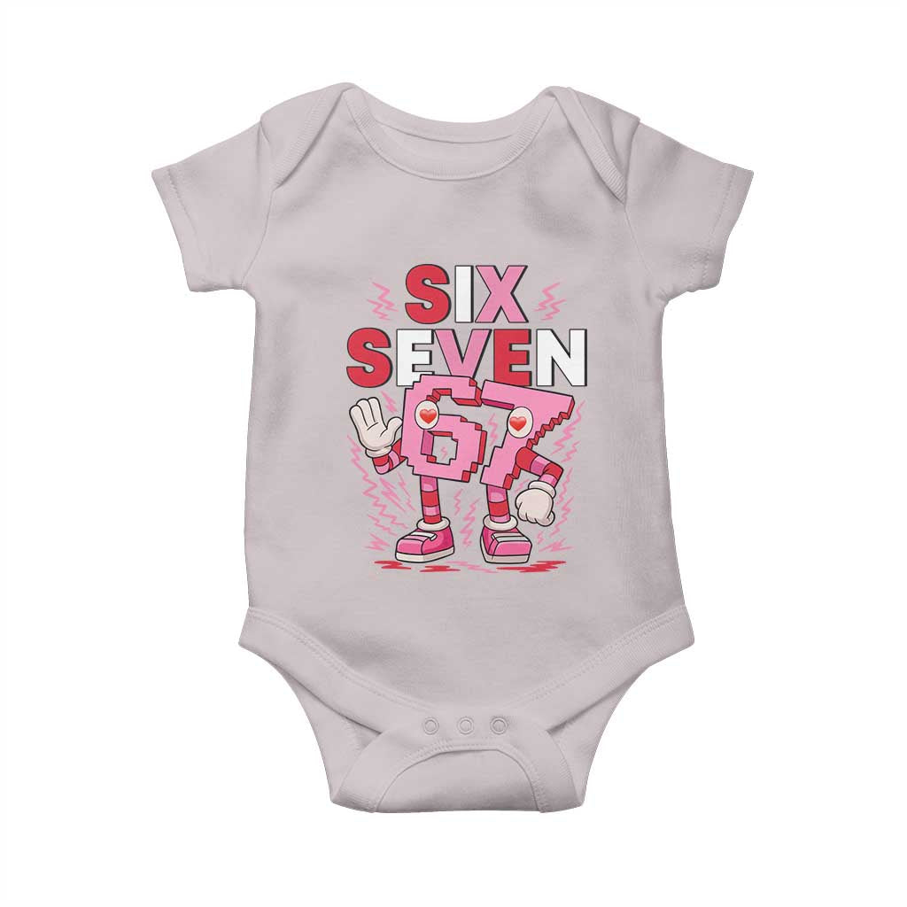 67 Valentines Baby Onesie Funny Six Seven Brainrot Meme