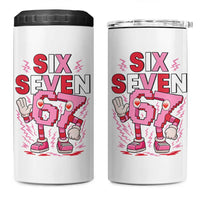 67 Valentines 4 in 1 Can Cooler Tumbler Funny Six Seven Brainrot Meme