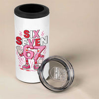 67 Valentines 4 in 1 Can Cooler Tumbler Funny Six Seven Brainrot Meme
