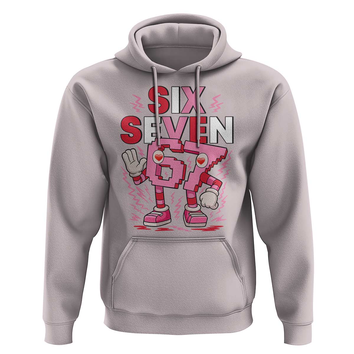 67 Valentines Hoodie Funny Six Seven Brainrot Meme