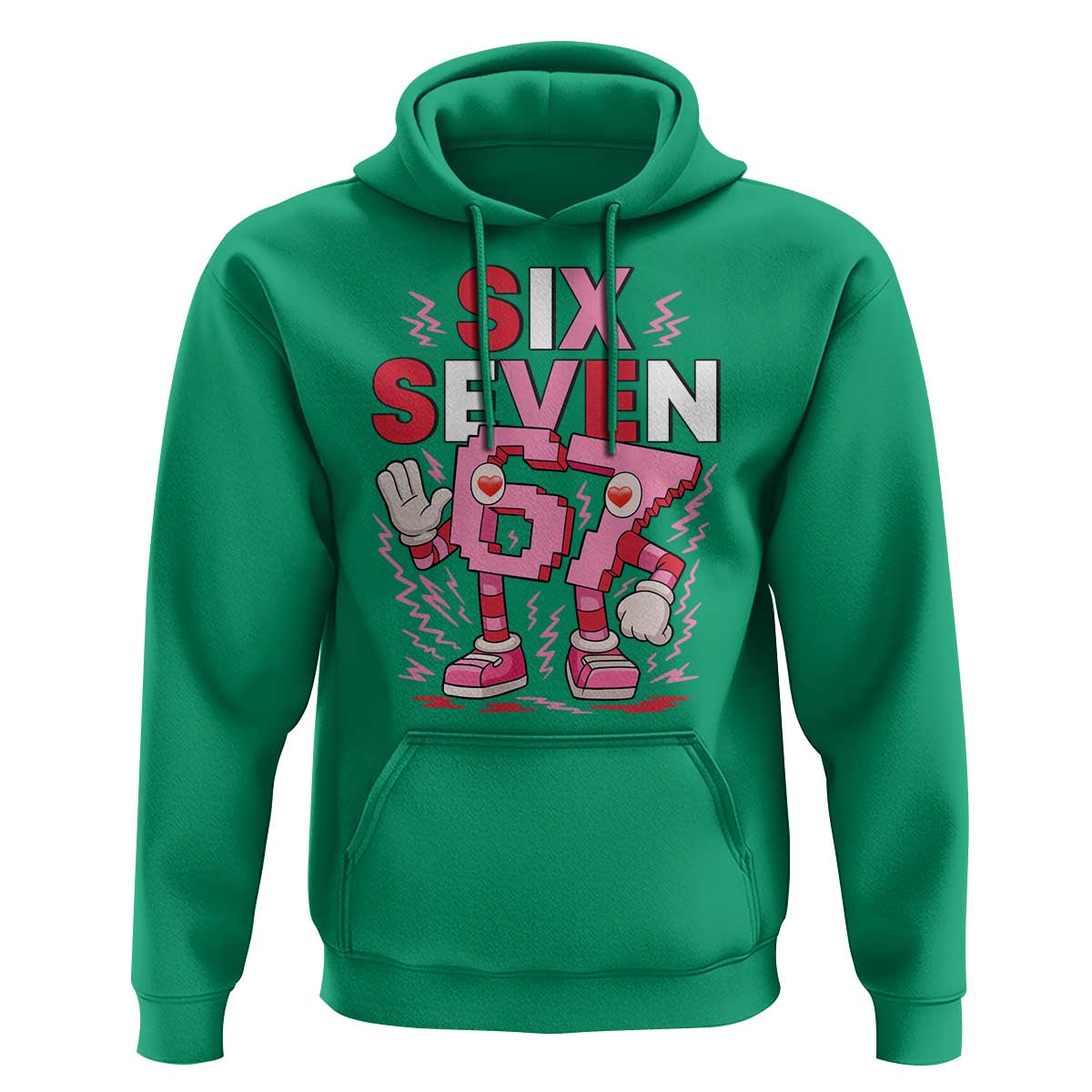 67 Valentines Hoodie Funny Six Seven Brainrot Meme