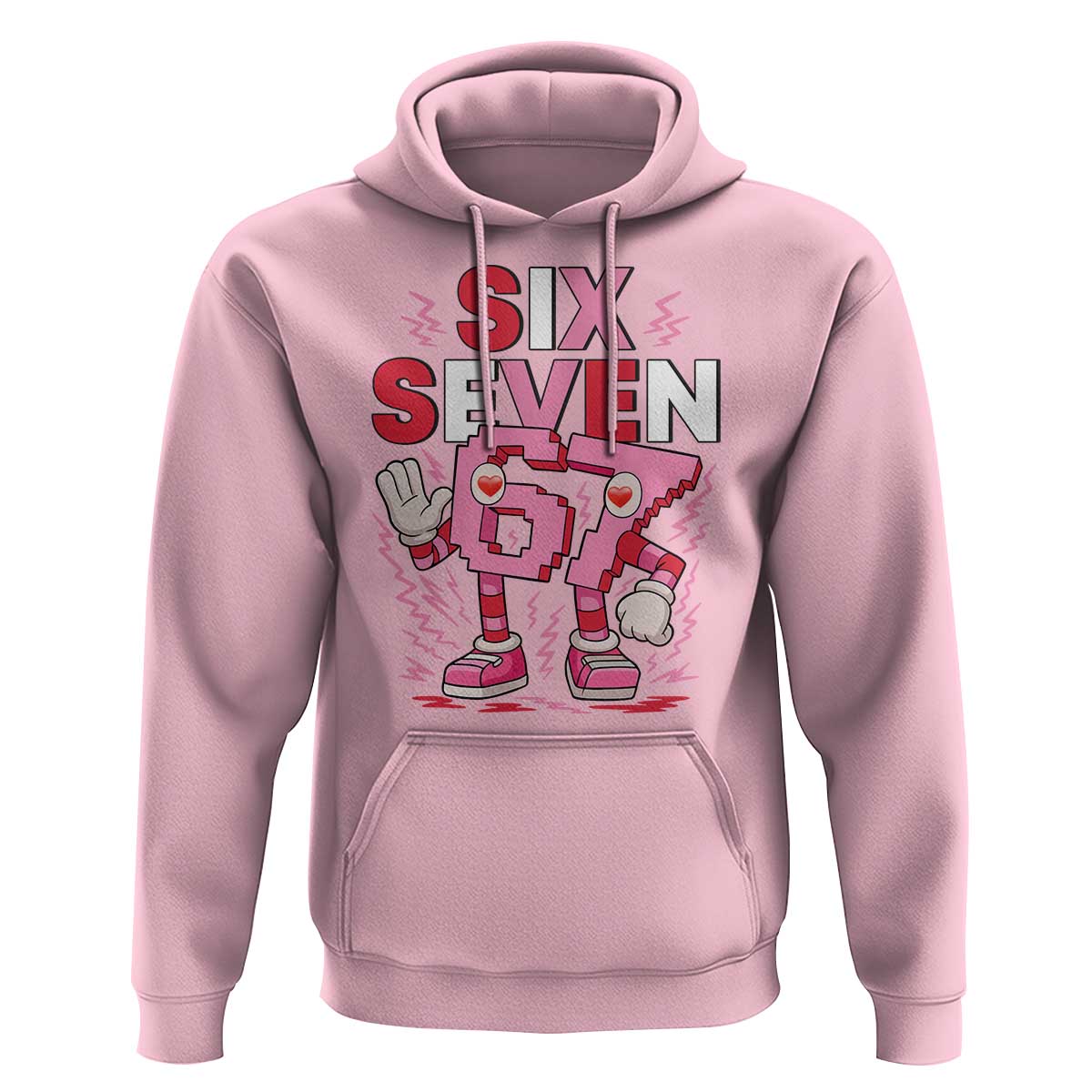67 Valentines Hoodie Funny Six Seven Brainrot Meme