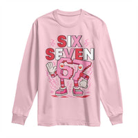 67 Valentines Long Sleeve Shirt Funny Six Seven Brainrot Meme
