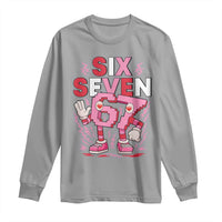 67 Valentines Long Sleeve Shirt Funny Six Seven Brainrot Meme